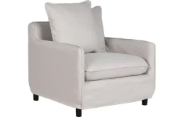 Sillón Tapizado Desenfundable en Poliéster Beige MB-211734