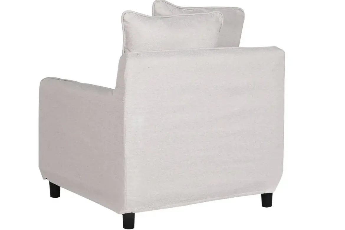 Sillón Tapizado Desenfundable en Poliéster Beige MB-211734