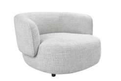 Sillón Tapizado en Poliéster Beige con Patas de Madera MB-225993