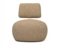 Sillón Tapizado en Poliéster Color Caramelo BOMANI 29-53
