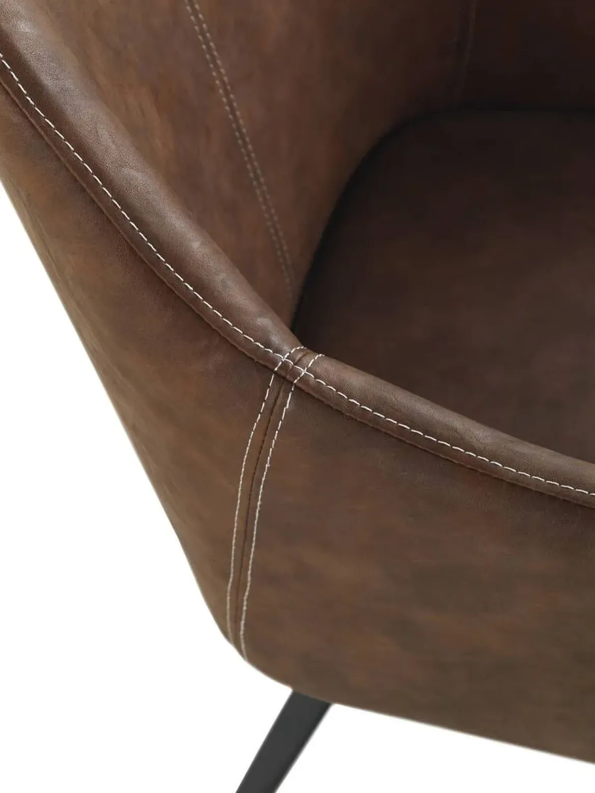Sillón tapizado en tela efecto piel GABAR VIVE modelo 839