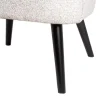 Sillón Tapizado Jaspeado Crudo con Patas de Madera 615250