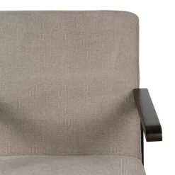 Sillón Taupe de Metal y Tejido con Patas Negras 613473