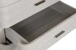 Sinfonier de Dormitorio en MDF Gris Claro con Tiradores de Metal MB-220064