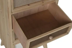 Sinfonier de Madera de Abeto con 5 Cajones de Lino MB-216621