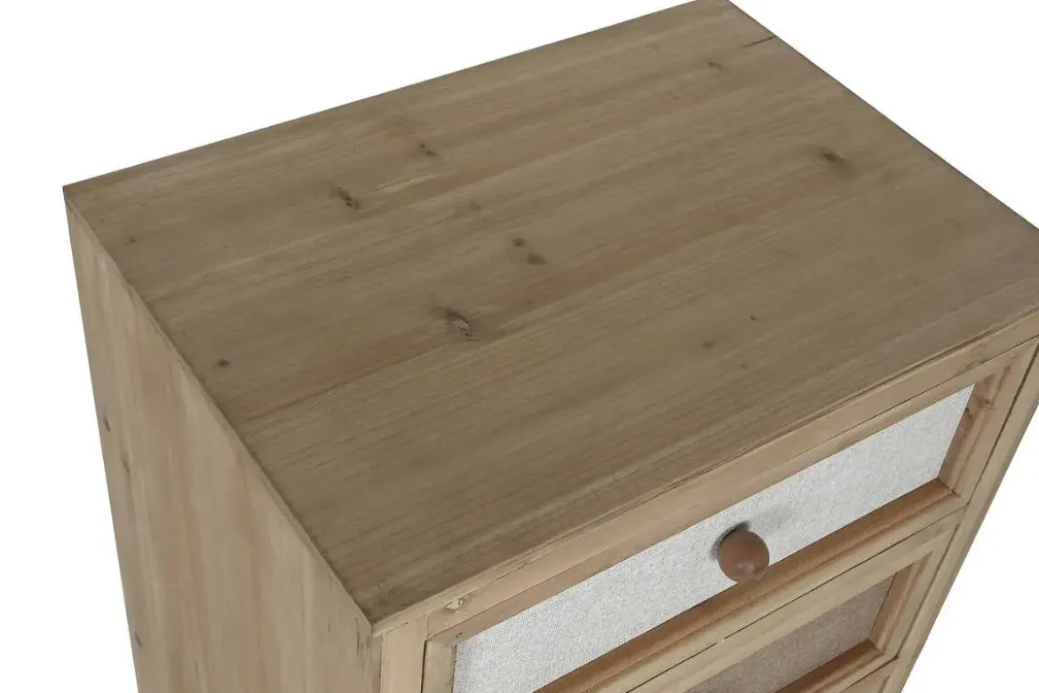 Sinfonier de Madera de Abeto con 5 Cajones de Lino MB-216621