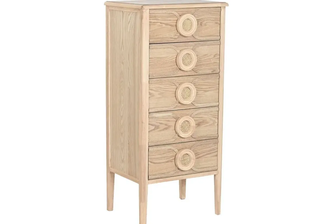 Sinfonier de Madera de Abeto con 5 Cajones Natural MB-219390