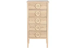 Sinfonier de Madera de Abeto con 5 Cajones Natural MB-219390
