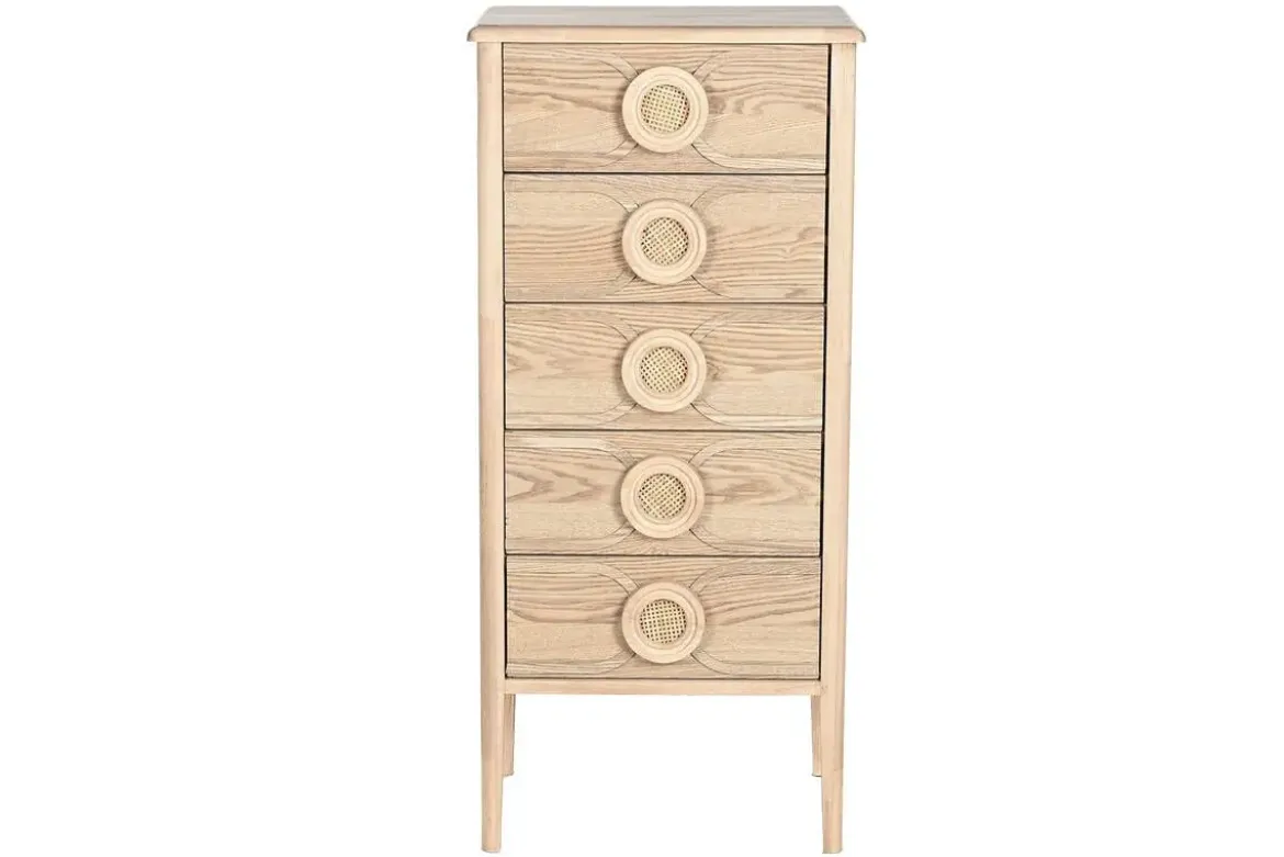 Sinfonier de Madera de Abeto con 5 Cajones Natural MB-219390