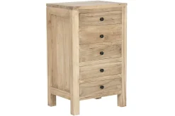Sinfonier de Madera Mindi con 5 Cajones Natural MB-221505