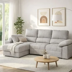 Sofa Chaise Longue Eléctrica con Arcón Izquierda VICTORIA