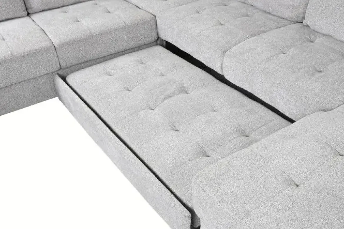 Sofá Cama Chaiselongue en Poliéster con Arcón MB-219483