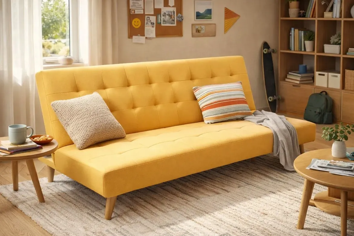 Sofá Cama Clic Clac Tapizado en Tela NAIM