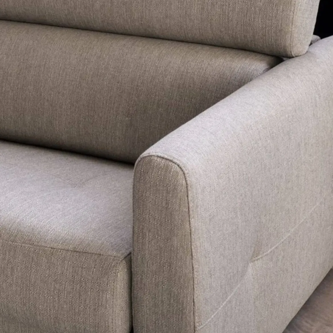Sofá Cama con 3 Plazas y Patas de Madera PROST