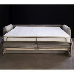 Sofá Cama con 3 Plazas y Patas de Madera PROST