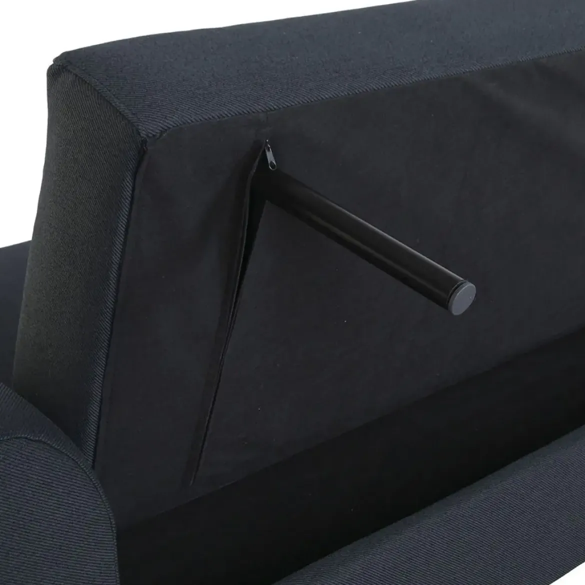 Sofá Cama Convertible Tapizado en Poliéster Azul MB-228439