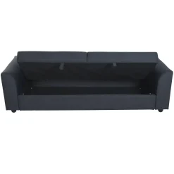 Sofá Cama Convertible Tapizado en Poliéster Azul MB-228439