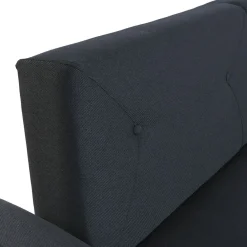 Sofá Cama Convertible Tapizado en Poliéster Azul MB-228439