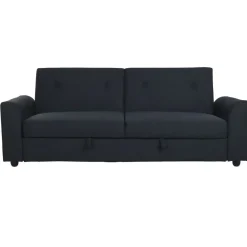 Sofá Cama Convertible Tapizado en Poliéster Azul MB-228439