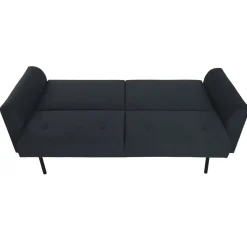 Sofá Cama Convertible Tapizado en Poliéster Azul MB-228439