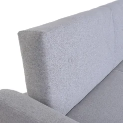 Sofá Cama Convertible Tapizado en Poliéster Gris MB-228440