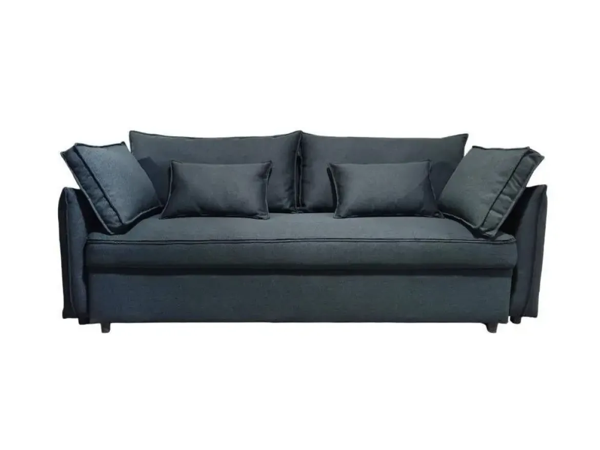 Sofá Cama Convertible Tapizado en Poliéster Estructura de Madera MB-228437