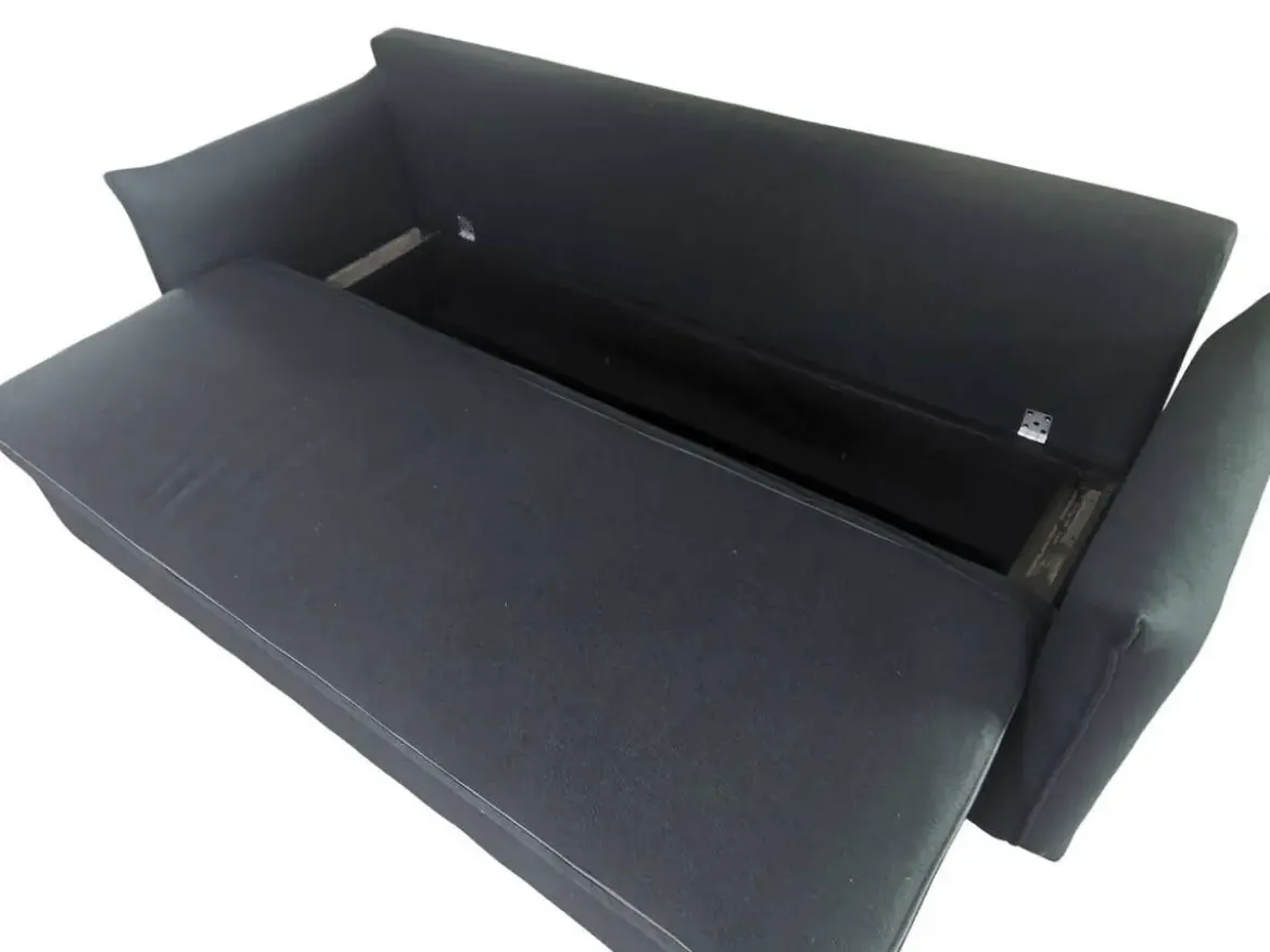 Sofá Cama Convertible Tapizado en Poliéster Estructura de Madera MB-228437