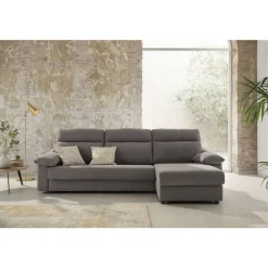 Sofá Cama Italiano con Chaise Longue y Arcón IRATI