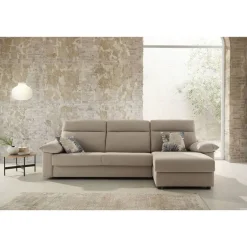 Sofá Cama Italiano con Chaise Longue y Arcón IRATI