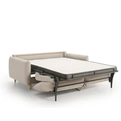 Sofá Cama Italiano de 3 Plazas Tapizado en Tela MANDY