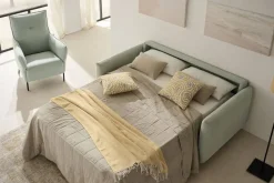 Sofá Cama Italiano de 3 Plazas Tapizado en Tela MANDY