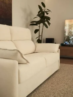 Sofá Cama Italiano Tapizado en Tela Desenfundable UNAI