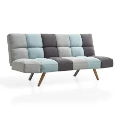 Sofá Cama 3 Plazas Clic-Clac con Diseño a Cuadros HAWAI