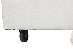 Sofá Cama Rinconera 285 cm en Poliéster Beige con Puff y Arcón MB-219482