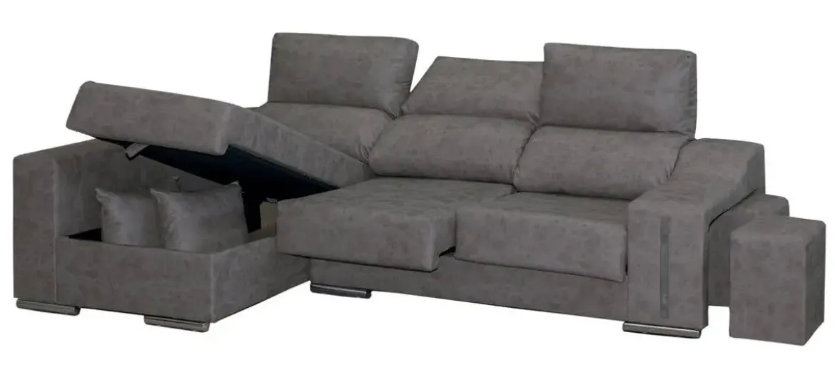 Sofá Chaise Longue con Arcón Izquierda RIO
