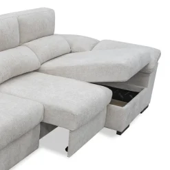 Sofá Chaise Longue con Arcón y Asientos Deslizantes Derecha ELAN