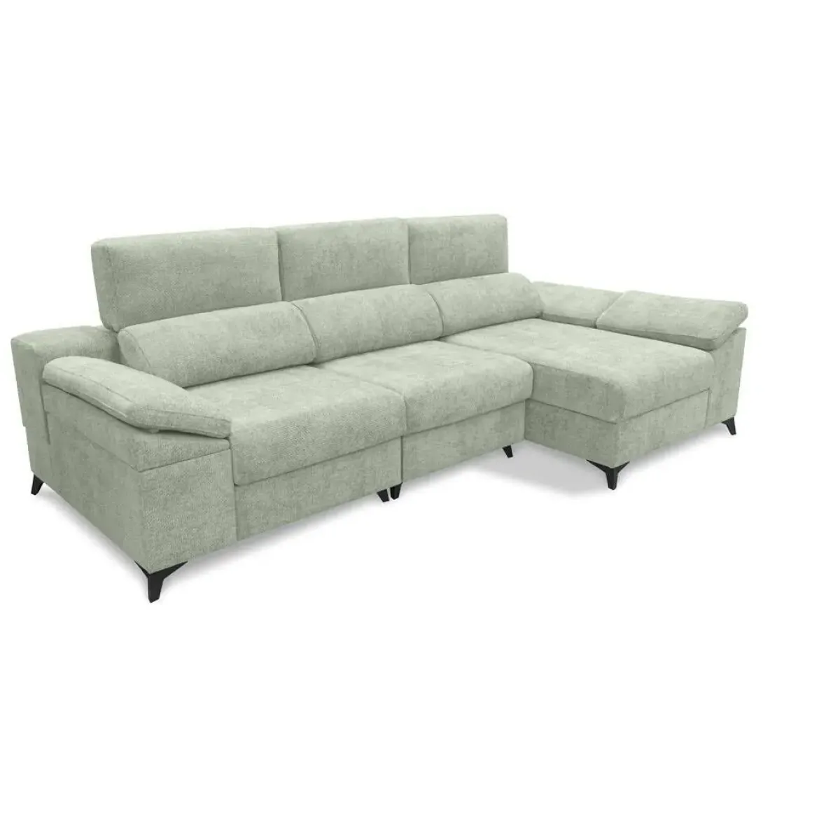Sofá Chaise Longue con Arcón y Asientos Deslizantes Derecha TIJUANA