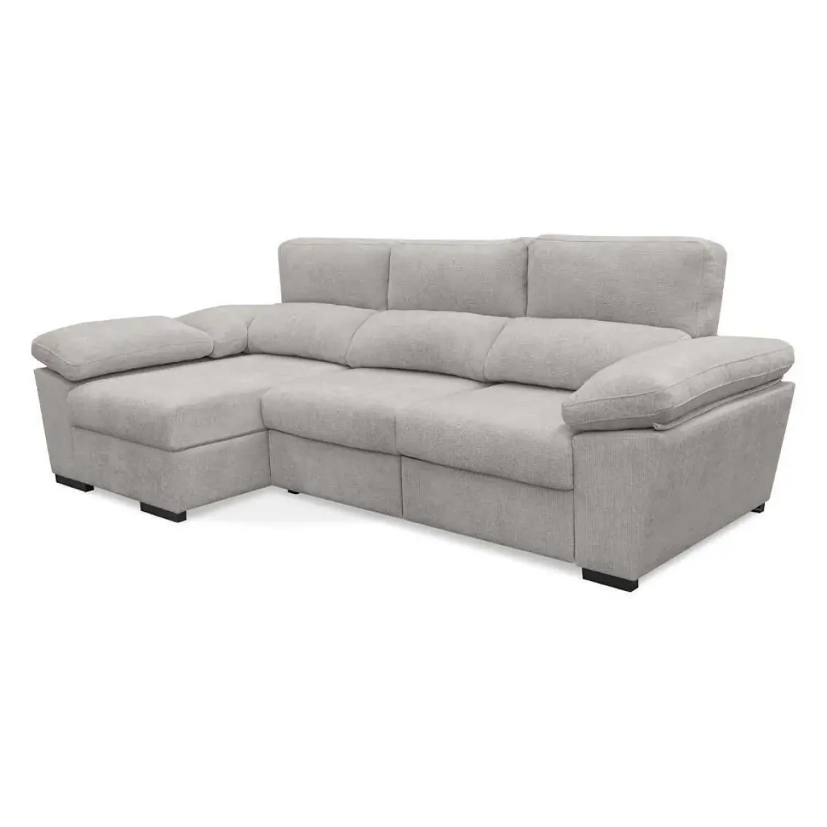 Sofá Chaise Longue con Arcón y Asientos Deslizantes Izquierda ELAN