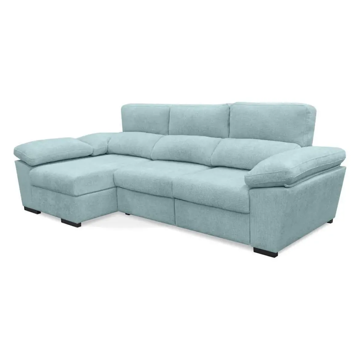 Sofá Chaise Longue con Arcón y Asientos Deslizantes Izquierda ELAN