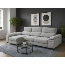 Sofá Chaise Longue con Arcón y Asientos Deslizantes Izquierda TIJUANA