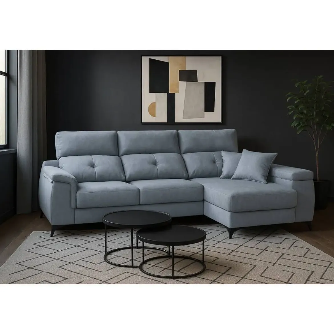 Sofá Chaise Longue Delizante con Arcón Derecha MANUELA