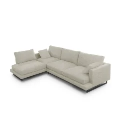 Sofá Chaise Longue de Patas Altas Tapizado en Tela Izquierda QUEEN