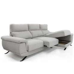 Sofá Chaise Longue Derecha con Arcón y Asientos Deslizantes DIMAR