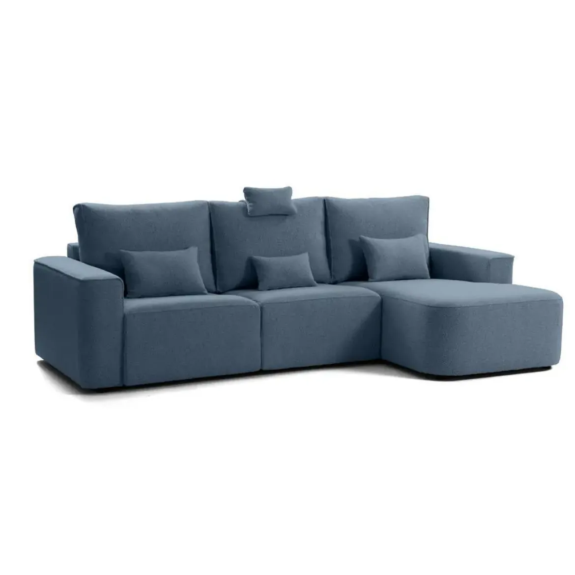Sofá Chaise Longue Derecha Deslizante Tapizado en Poliéster