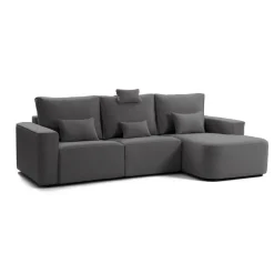 Sofá Chaise Longue Derecha Deslizante Tapizado en Poliéster