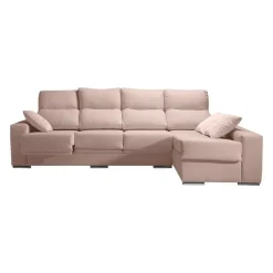 Sofá Chaise Longue Derecha en Tela con Asientos Deslizantes ALICIA