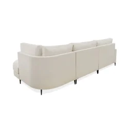 Sofá Chaise Longue Derecha Tapizado en Tela NAPOLI