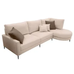 Sofá Chaise Longue Derecha Tapizado en Tela NAPOLI