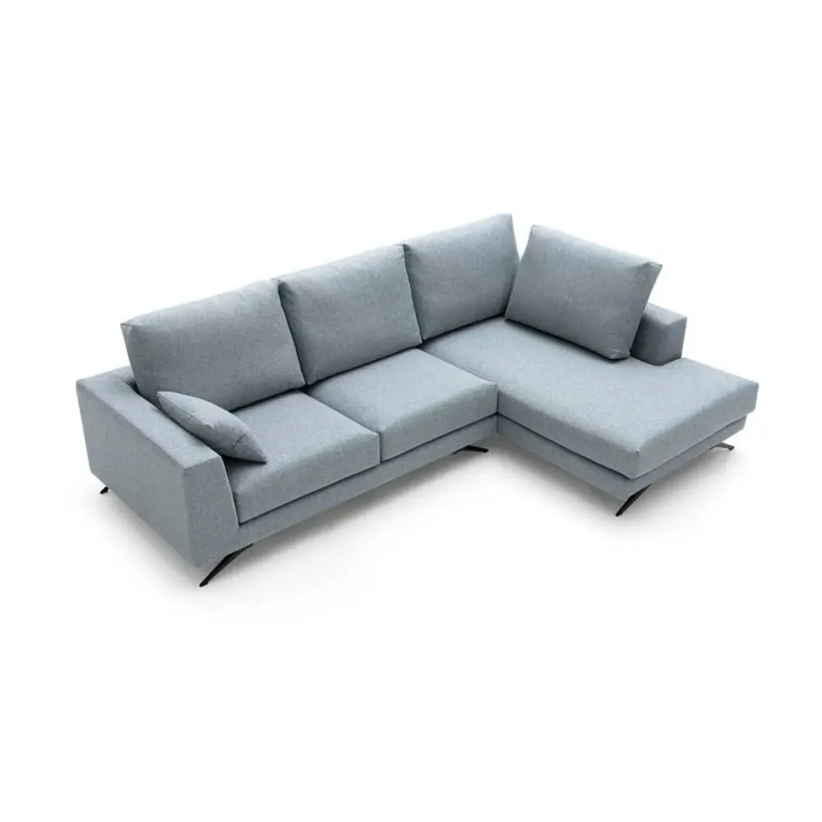 Sofá Chaise Longue Derecha Tapizado en Tela BUNDCHEN