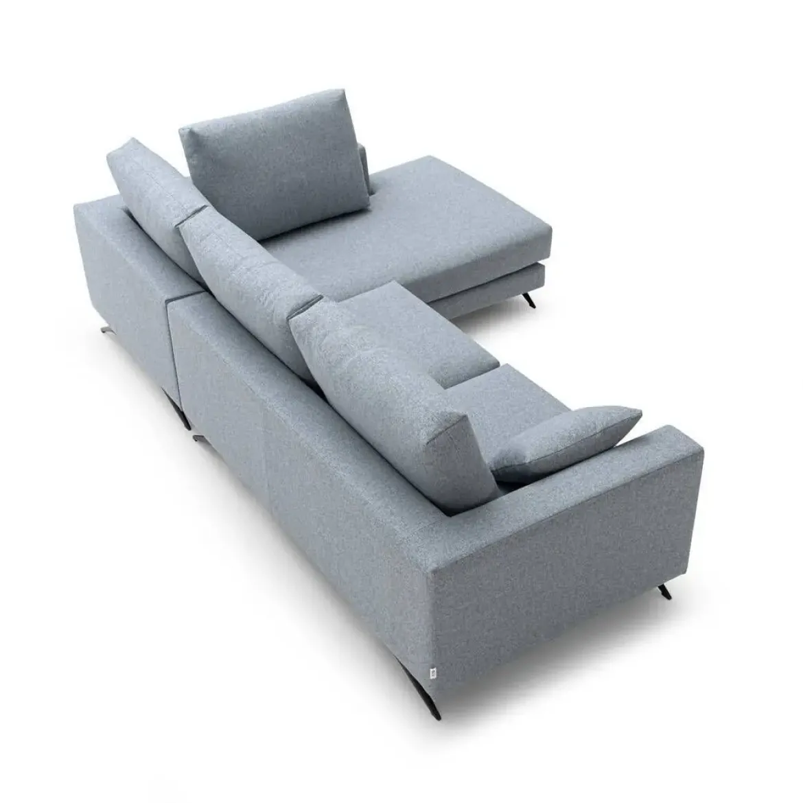 Sofá Chaise Longue Derecha Tapizado en Tela BUNDCHEN